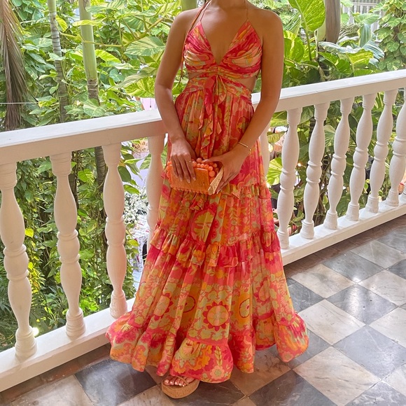 Alexis Freya Silk Gown - Picture 2 of 2